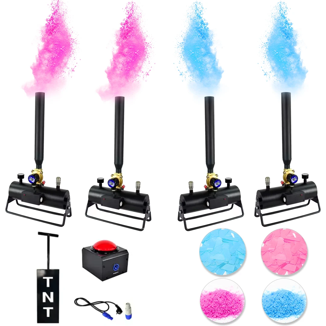 Black Electronic Remote Control Halloween Birthday Party Equipment Compressed Air Exposed Wedding