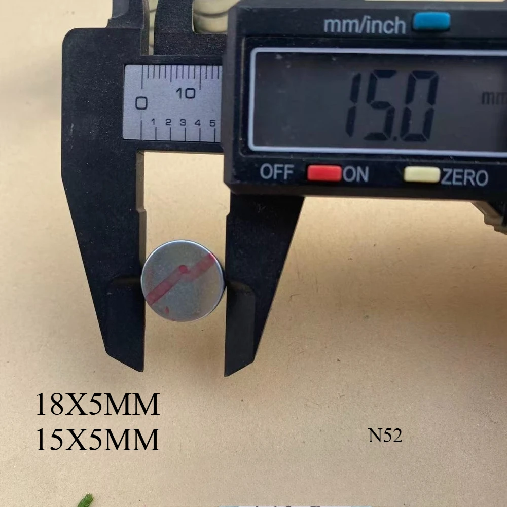 N52 15x5 15x8 Strong Magnet Standard Size Bulk Motor Ebike Disc Generator 15*5 15*8 Booster Generation Magnetic Fridge DIY Bulk