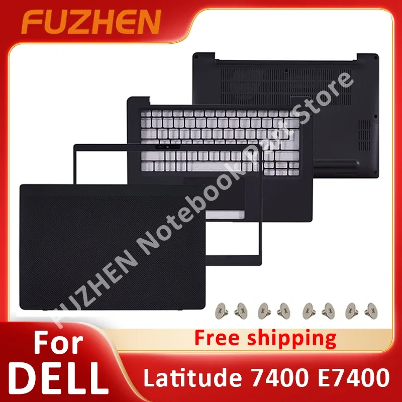 

98% Laptop Case For Dell Latitude E7400 7400 LCD Back Cover Front Bezel Upper Case Palmrest Bottom Case 0KNGTK 0R848V