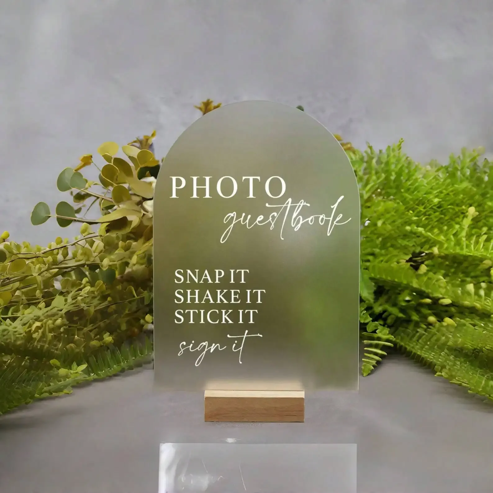 لافتة كتاب الضيوف على شكل قوس، لافتة كتاب الضيوف للصور، لافتة زفاف بولارويد، لافتة أكريليك لسجل الزوار، علامة Snap It Shake It Sign It