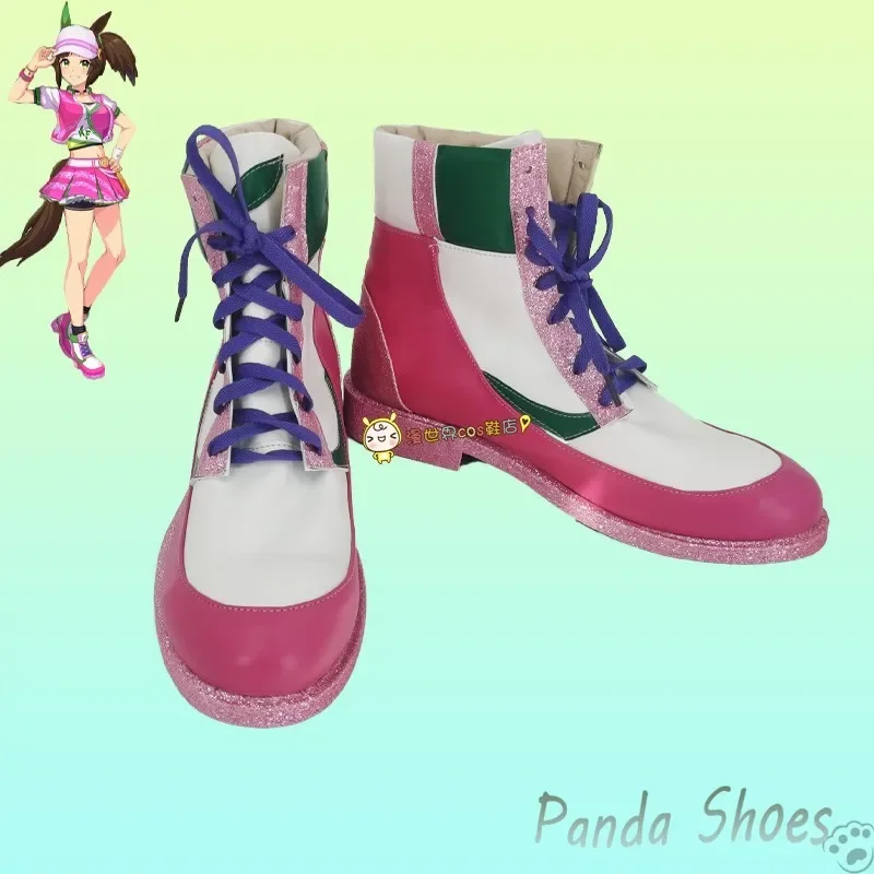 umamusume-pretty-derby-ines-fujin-scarpe-cosplay-anime-gioco-cos-rosa-sneaker-stivali-costume-cosplay-prop-scarpe-per-con-halloween