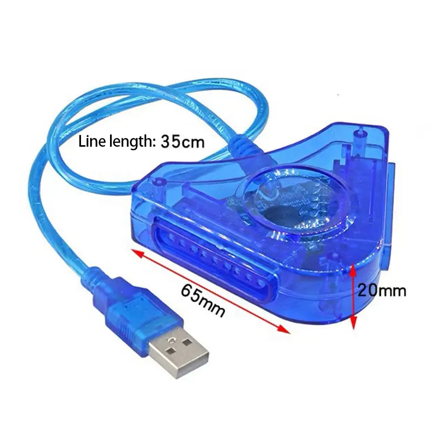 1 Pcs USB Dual Player Converter Adapter Cable For Dual 2 For PS2 USB Game Controller