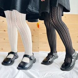 Collants fins et respirants pour bébés filles, bas de danse pour enfants, uniforme scolaire pour enfants, collants de princesse noirs et blancs