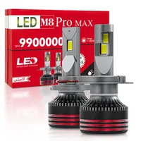 M8 PRO H1 H4 H7 Led Canbus lámpara lista H8 H9 H11 H16 9012 HIR2 bombillas de faros 130W HB3 9005 HB4 9006 6000K luces de coche blancas puras