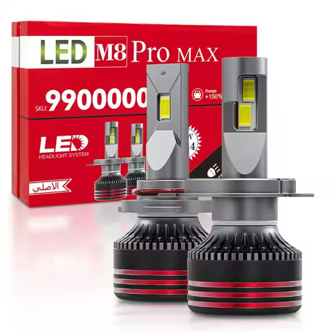 M8 PRO H1 H4 H7 Led Canbus Ready Lamp H8 H9 H11 H16 9012 HIR2 Headlight Bulbs 130W HB3 9005 HB4 9006 6000K Pure White Car Lights