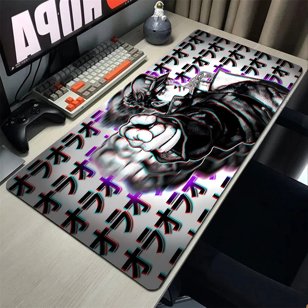 Animt J Jojo Bizarre Adventure Mousepad Mouse Mat With Pad gaming accessories Prime Gaming XXL Keyboard Pad Stitch Padding Mat