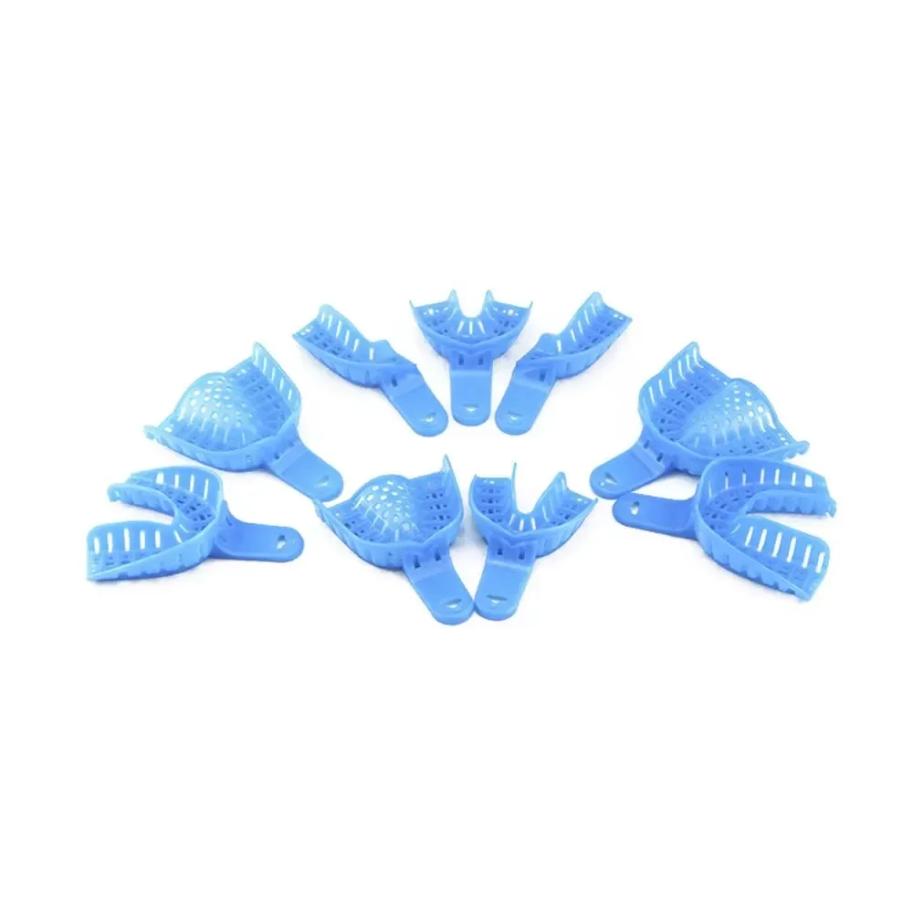 ELIJAH 9Pcs/Set Disposable Plastic Dental Impression Trays Dental Dental Impression Plastic Tray Dentist Laboratory Tool