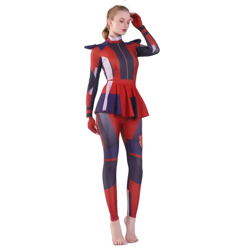 Kodiak adultos niños descendientes 3 Mal Evie Cosplay LICRA Zentai mono monos fiesta traje de Halloween Wom 2025 nuevo