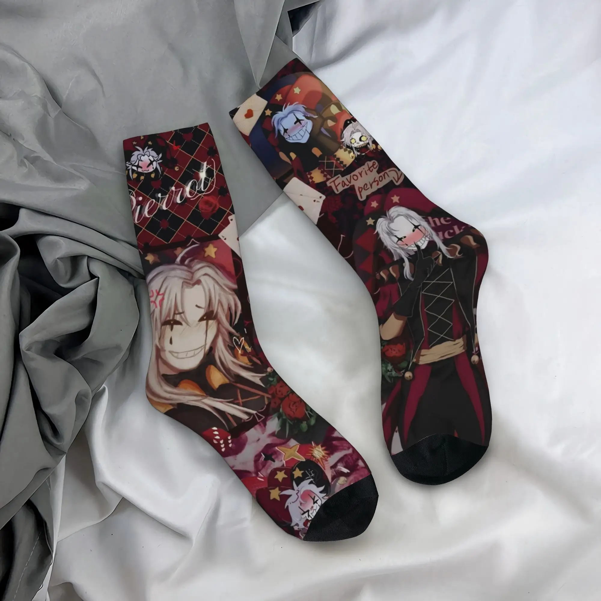 Autumn Winter Casual Men's Women's The F-Freak Circus Pierrot Socks  Breathable Soccer Socks