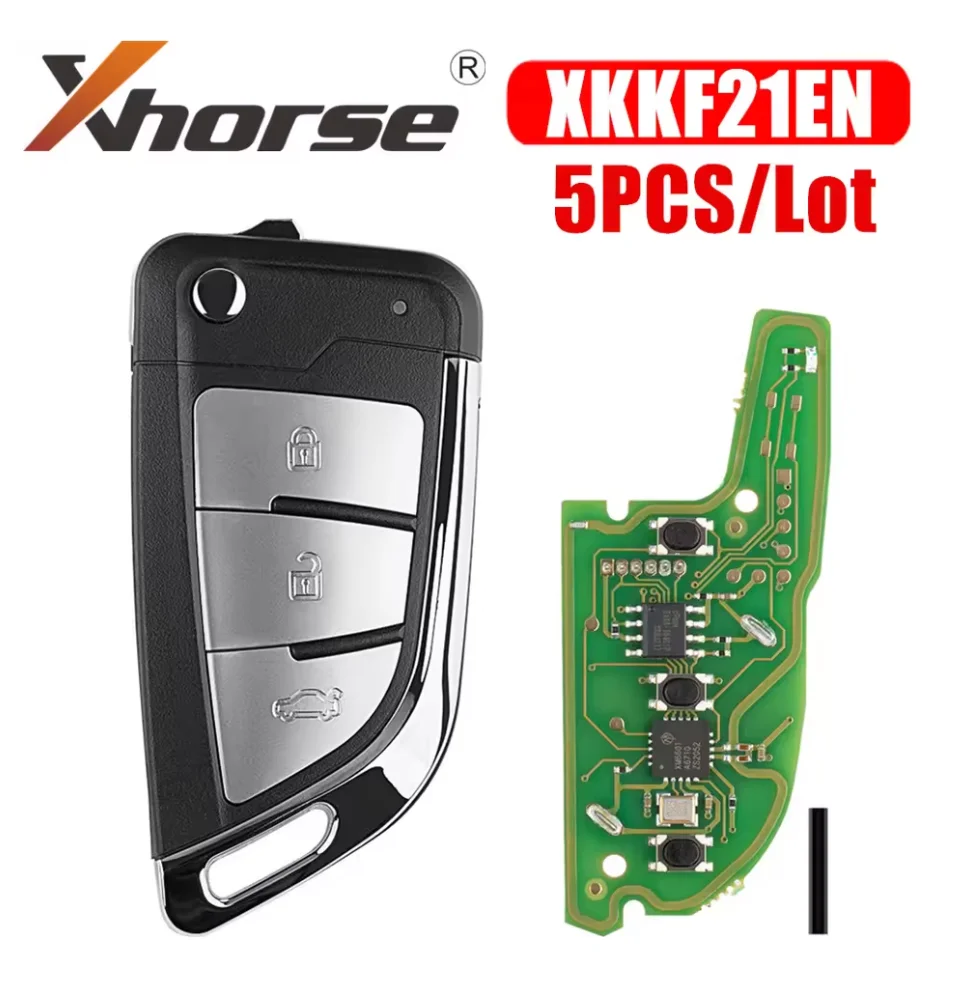 

5/10Pcs Xhorse XKKF21EN Universal Wired Remote Key Knife Style 3 Buttons
