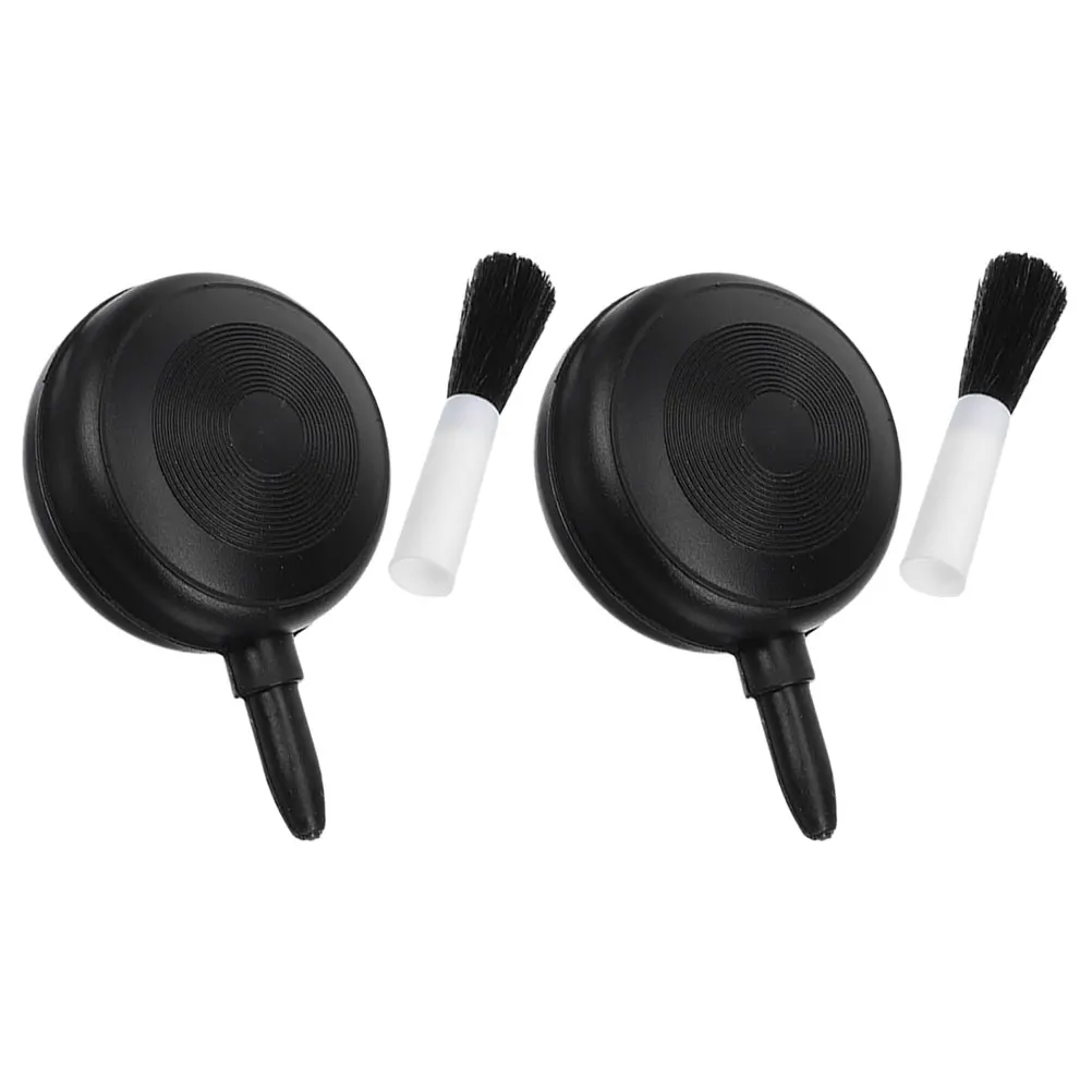 

2pcs Air Blower Soft Brush Manual Squeeze Bulb Pump For Camera Lens Microscope Telescope Cleaning Dust Pc Laptop
