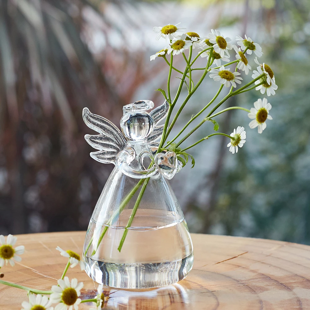 Schönes Mädchen trockene Blumen arrangement Modell Zimmer Zimmer Büro nach Hause weiche Dekoration transparentes Glas zerbrechliche Vase Weihnachts geschenke