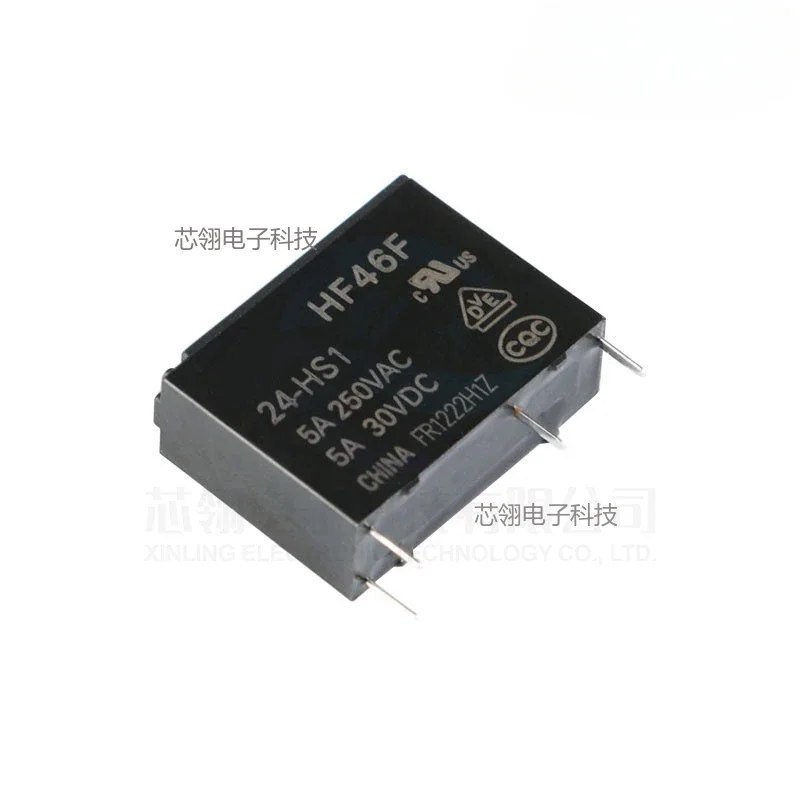 5pcs Original relay HF46F- 005 012 024-HS1 5V 12V 24V 1 group normally open 5A 4 pins