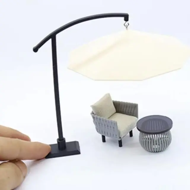 

Садовый двор, украшение, подарки, 1 шт., кукольный домик, миниатюрный имитация солнцезащитного зонта, здание, песочный стол, уличный солнцезащитный козырек, модель