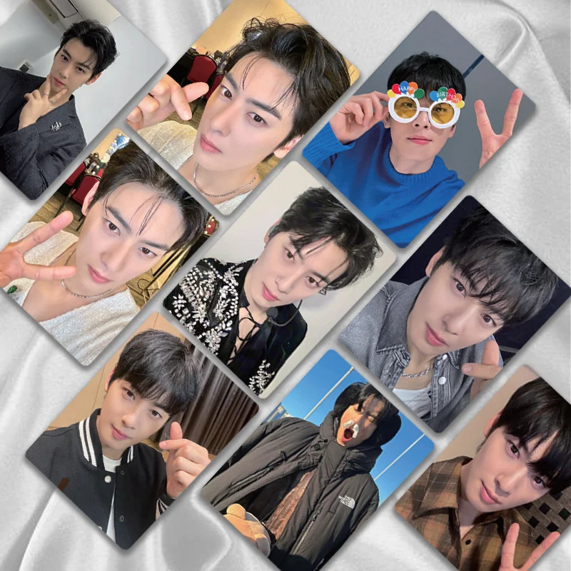 Imagem -03 - Cha Eunwoo-kpop Novo Álbum 50 Pcs por Conjunto Presente Requintado Cartão de Colecionador Cartão Fotográfico Cartão Lomo Cartão Glitter Astro