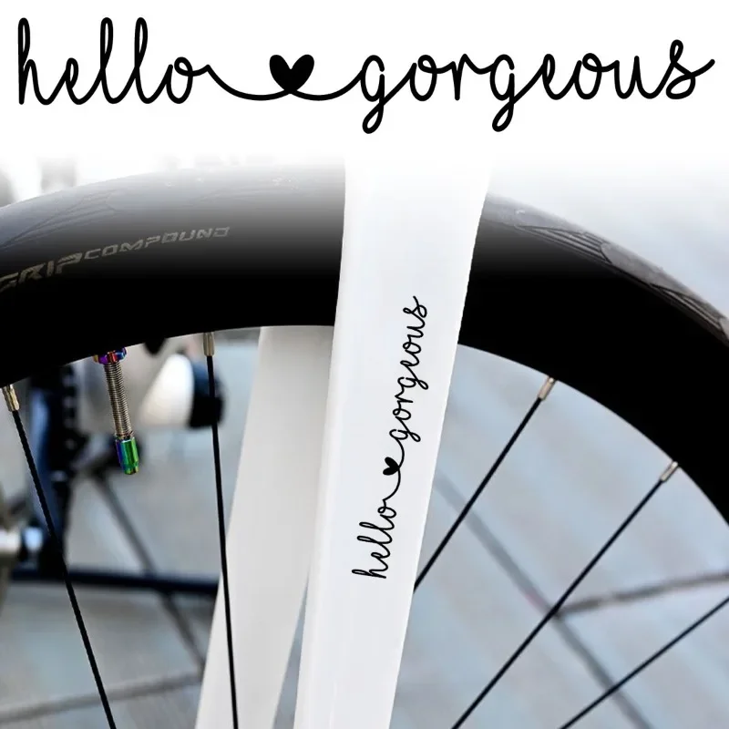 “Cool Bikes” Theme: Decorative Stickers for Bicycle/E-Bike Frames; Universal Vinyl Decals for Bicycle Frame and Fork Tubes