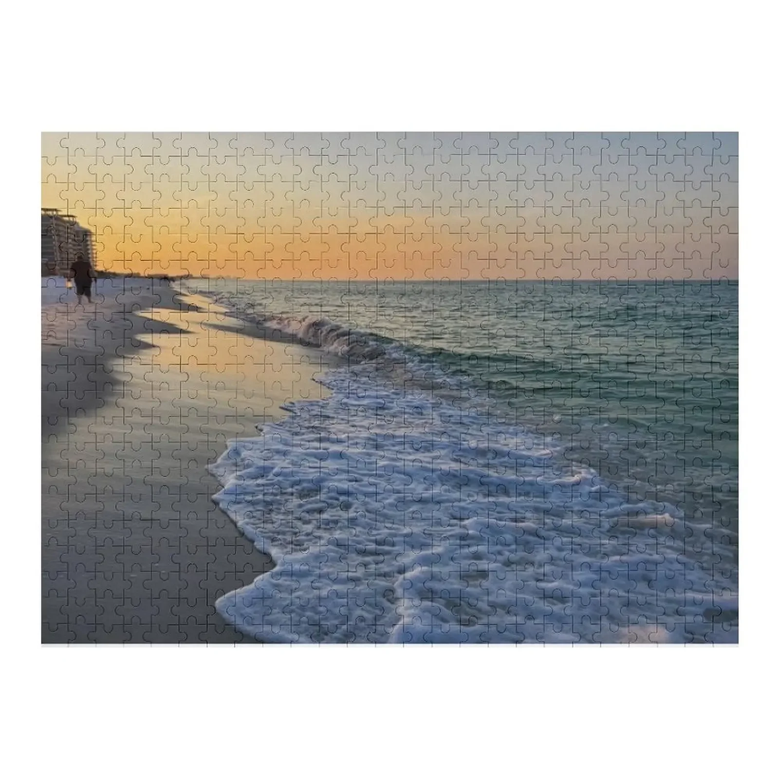 Ocean Wave Sunrise on the Beach Jigsaw Puzzle With Personalized Photo Christmas Toys Personalized Child Gift Puzzle