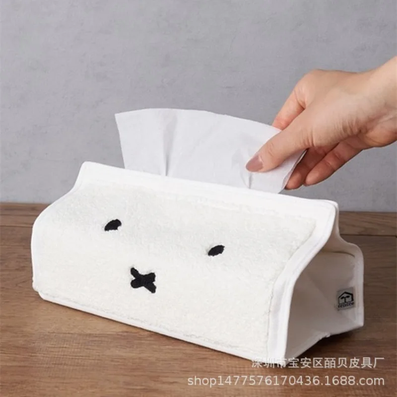 

Kawaii Miffy Series Tissue Box Creativity Cute Cartoon Living Room Desktop Multifunctional Storage Tissue Box Household Goods