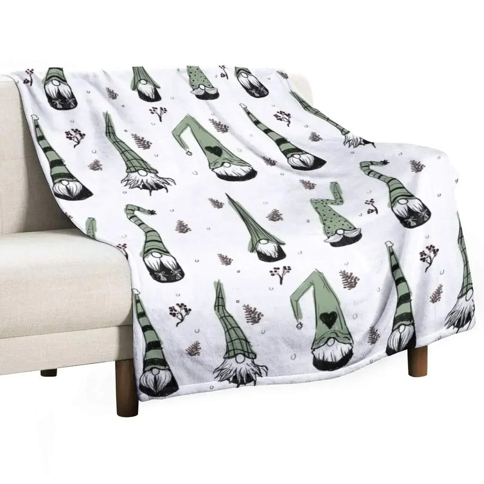 Gnome buddies Throw Blanket Designers Fashion Sofas Decorative Sofa Luxury Sofa Throw Decorative Throw Blankets