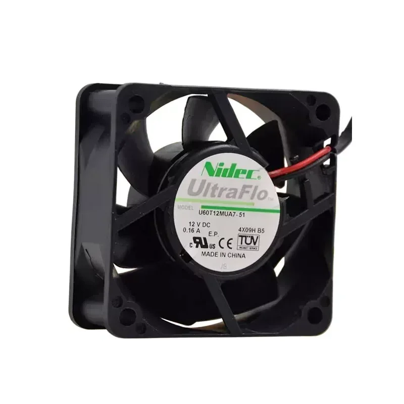 XINYI Genuine NIDEC U60T12MUA7-51 for 12V 0.16A 6025 6cm Silent Inverter Fan 0728