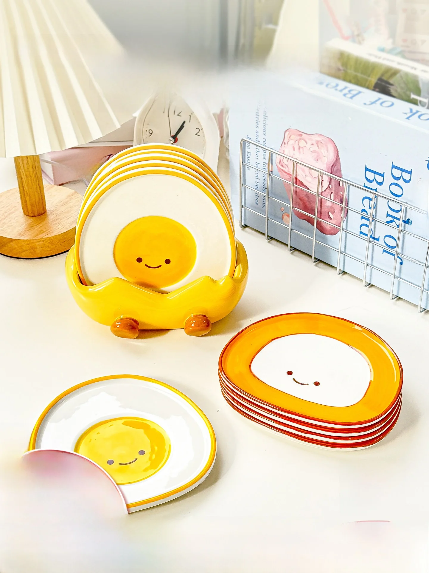 

KAWASIMAYA Милая тарелка из костяного фарфора для домашнего использования, маленькая, из высококачественного костяного фарфора, прочная, для сервировки стола