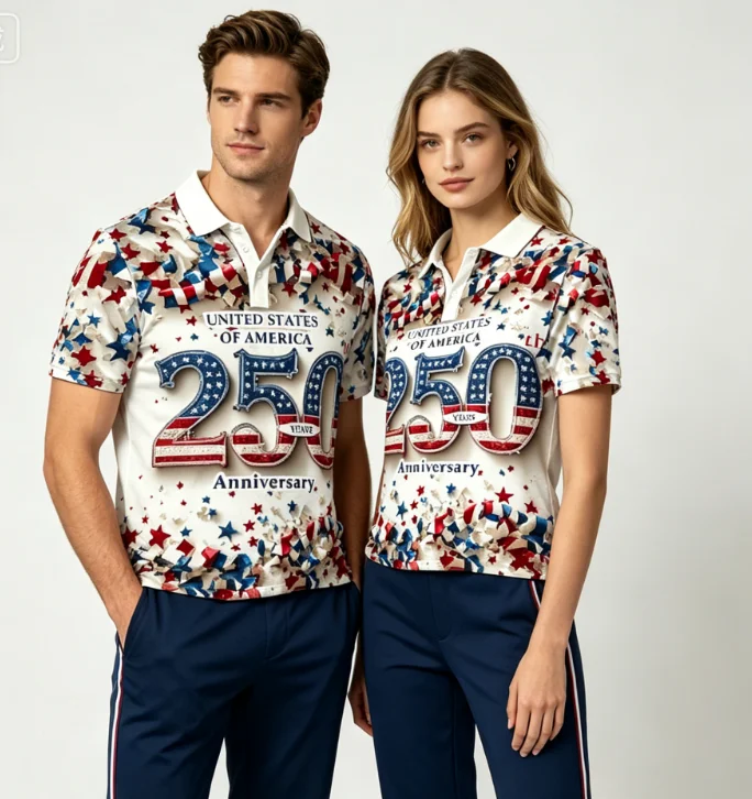 Personalized USA Eagle American Flag Polo Shirt For Men Women Couple Matching Stars Stripes Patriotic Casual Men's Polo Shirts