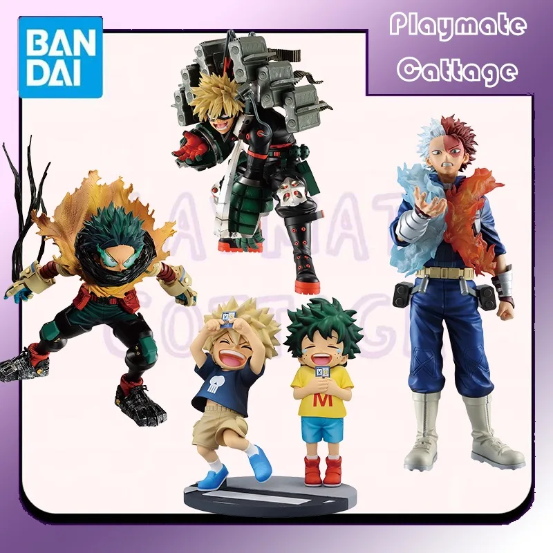 

BANDAI Original BANPRESTO Ichiban Kuji My Hero Academia Midoriya Izuku Bakugou Katsuki Todoroki Shoto Аниме Фигурка Модель игрушки Подарок
