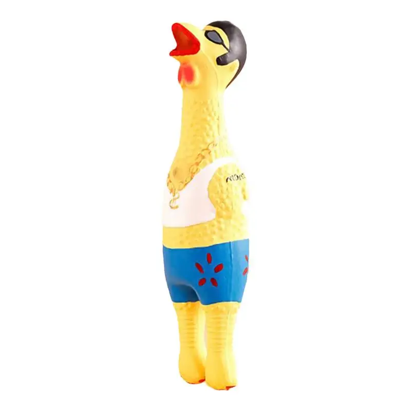 Squawking Chicken Toy Funny Pet Chew Toy Novelty Chicken Pet Dog Toy Squawking Screaming Shrilling Chicken For Cat Pet Supplies