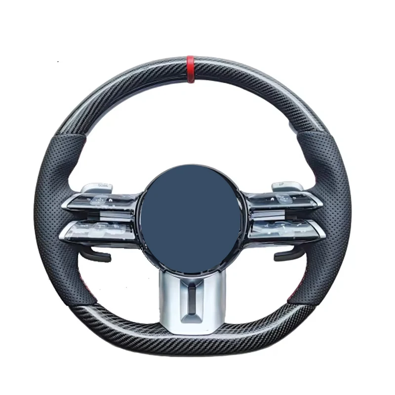 

For Mercedes Benz AMG Leather Steering Wheel Upgrade - G500 W464 W205 W213 W212 W204 W221 W176 W222 W290 GT SL W230 Benz Models