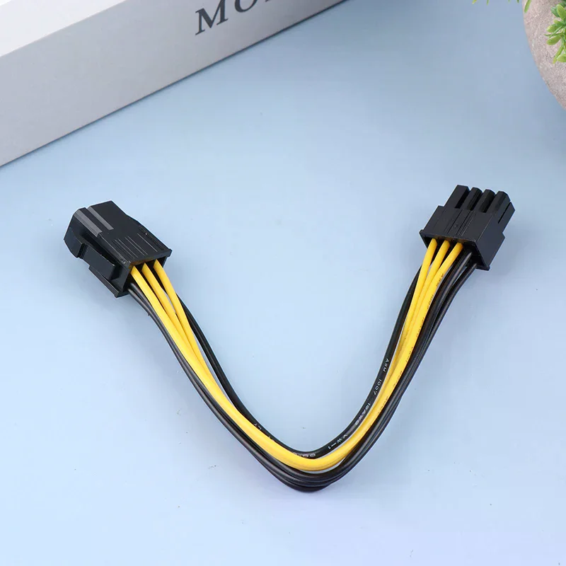 6-pin To 8-Pin PCI-E Power Converter Extension Cable for Video Card Graphics Adapter Cable Powered Adapter