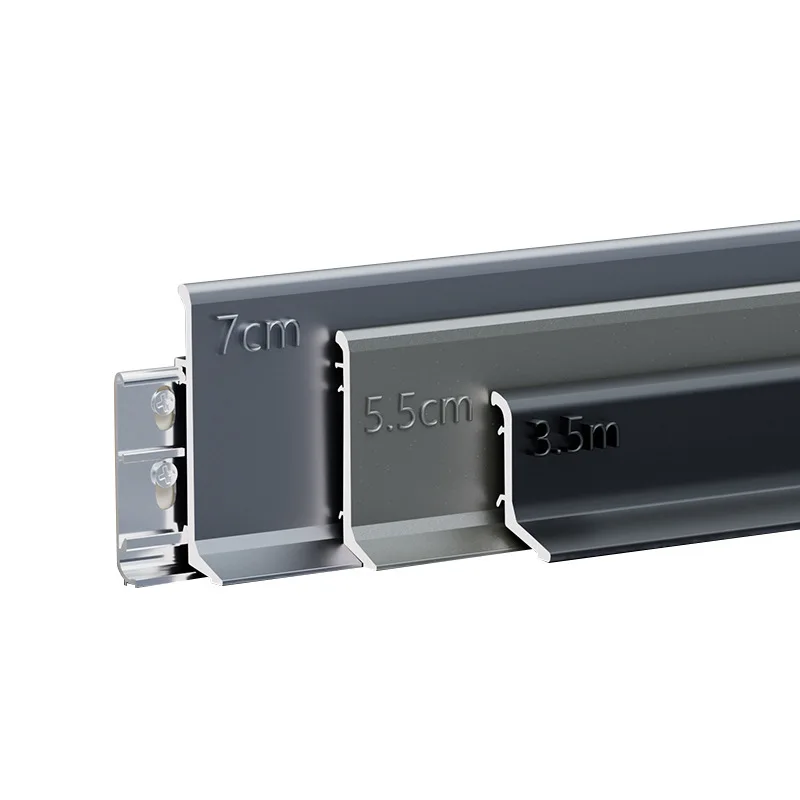 Customized. Aluminum Alloy Floor Line Aluminum Surface Mounted Baseboard Embedded Skirting Board Decorative Strip Thickened Spec