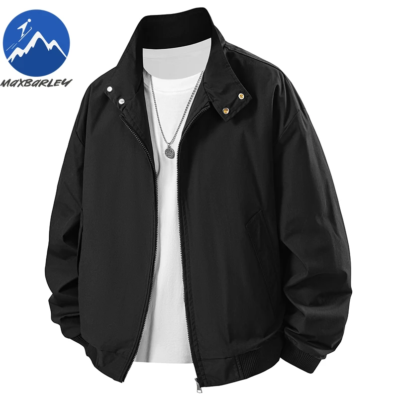

Stand Collar Jacket High Street American Lightweight Motorcycle Jacket 2026 Spring Autumn Outdoor Riding Windproof Men Clothing