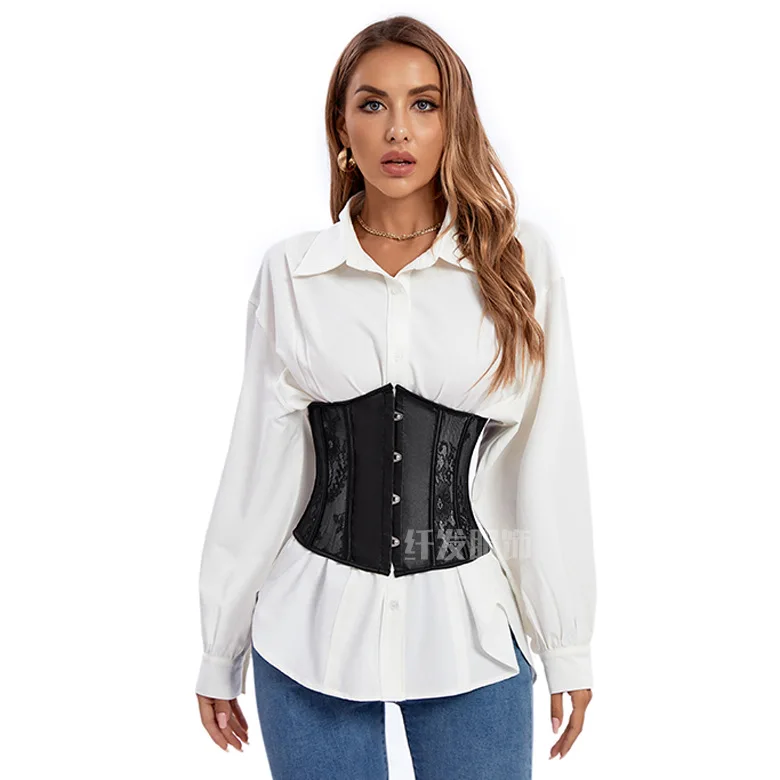 Sexy Adjustable Corset Bustier Top with Garter Straps Wedding Bridal Shapewear Bustier Corset