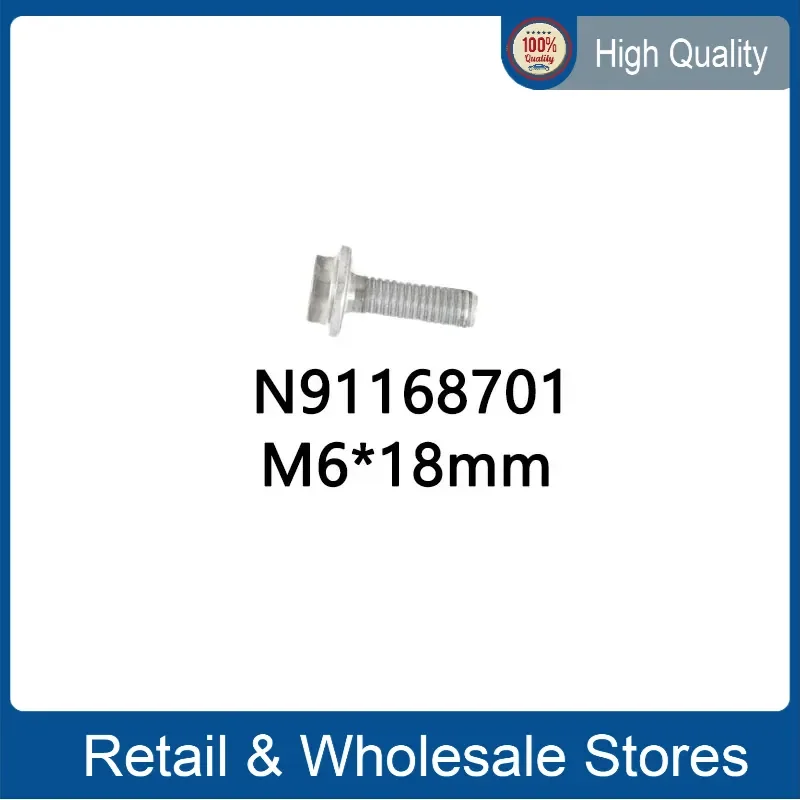 1PC Oil Pan Bolt Hexalobular Flange Screw Third Generation EA888 N91168701 for VW Audi Skoda SEAT N 911 687 01 M6x18mm