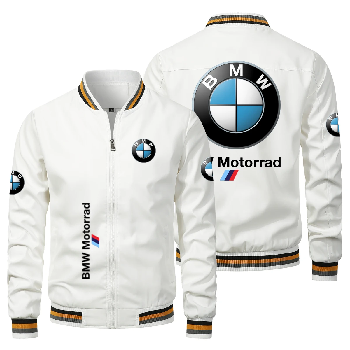 New V-neck BMW Logo Printed Men's Jacket Men's Mature And Comfortable Outdoor Jacket MotorcycleBusiness BMW Men's Jacket