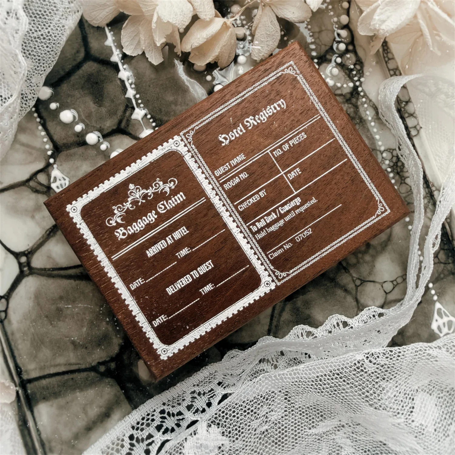 Journal Pages Vintage The Stay Archive Rubber Stamp for Planner DIY Scrapbooking Photo Album Card Making