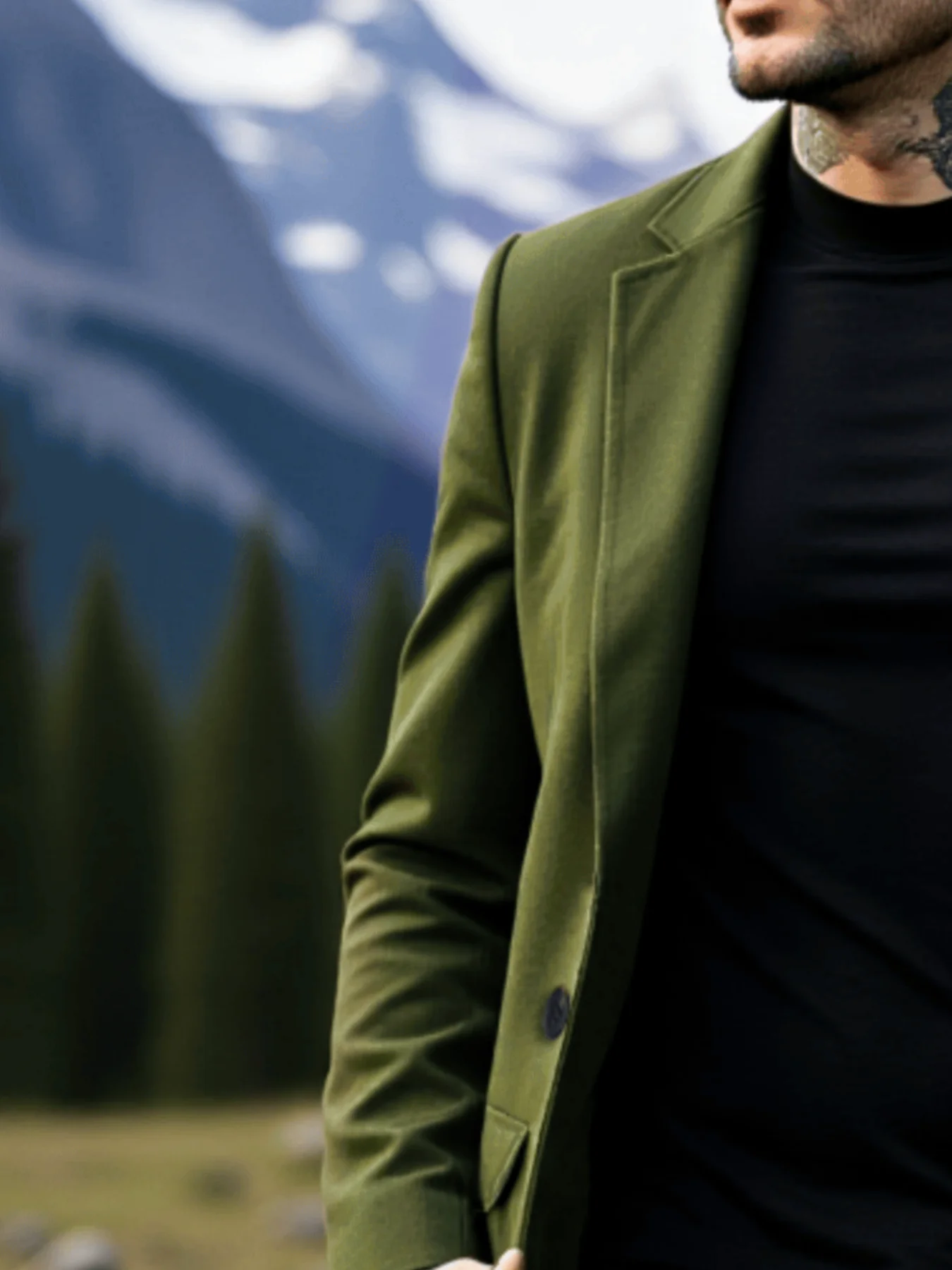 Men's Thickened Jacket Woolen Overcoat Winter Warmth Essential Single-Breasted Design Trench Style Commute Casual Coats Item 4