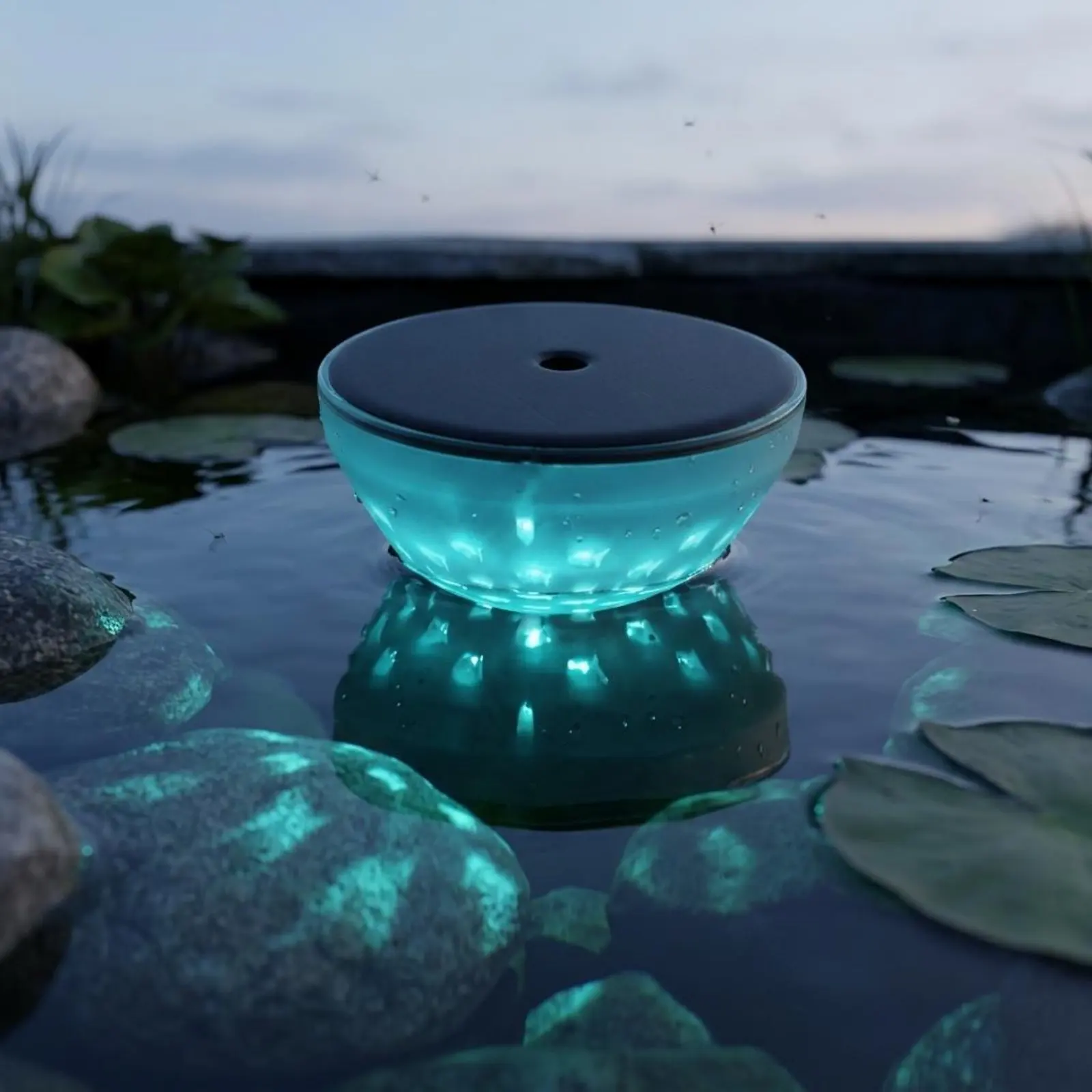 Lotus Pool Light Waterproof Floating Pond Lamp Solar Floating Light Automatic on/deactivated Outdoor Decor RGB LED for Garden