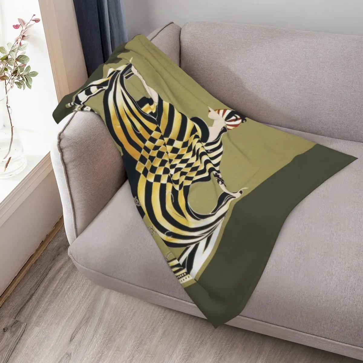 سيدة الشطرنج آرت ديكو الجمال موضة رمي بطانية أرائك الأطفال للأطفال أرائك الموضة البطانيات #3