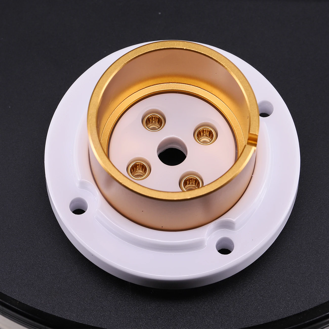 1PC EIZZ High Quality 4Pins Jumbo Ceramic Valve Tube Socket Base For 211 805 845 FU-5 810 Vacuum Tube Amplifier Audio HIFI DIY