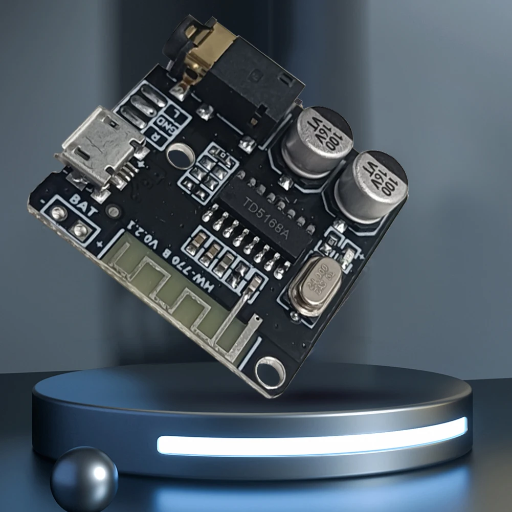 Wireless Stereo Music Module Bluetooth-Compatible 4.1/5.0 3.7-5V MP3 Decoding Player Board 3.5mm Audio Aux Micro USB 5V Powered