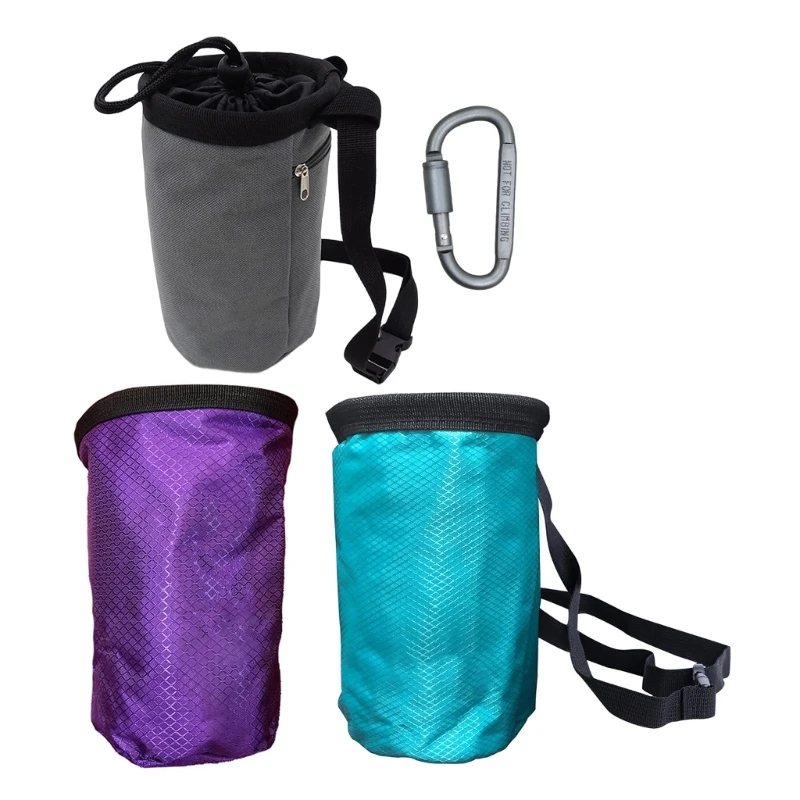 

Rock Climbing Chalk Bag Talcum Powder Bag Weightlifting Pouches Adjustable Drawstring Chalk Bag Nonslip Magnesia Pouches