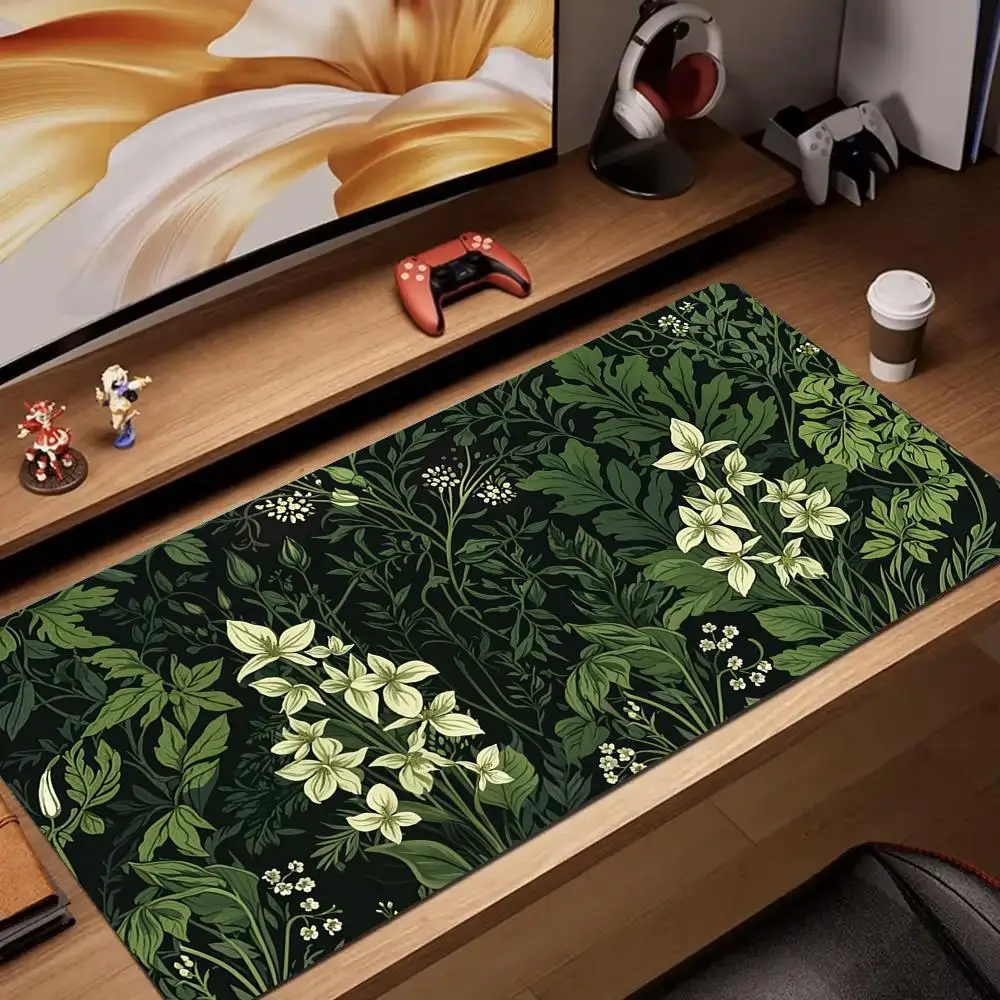 

Retro flower and plant patterns Mouse Pad Desk Mat gaming mat pc accessories keypad expansion pads rubber anti-slip office pads