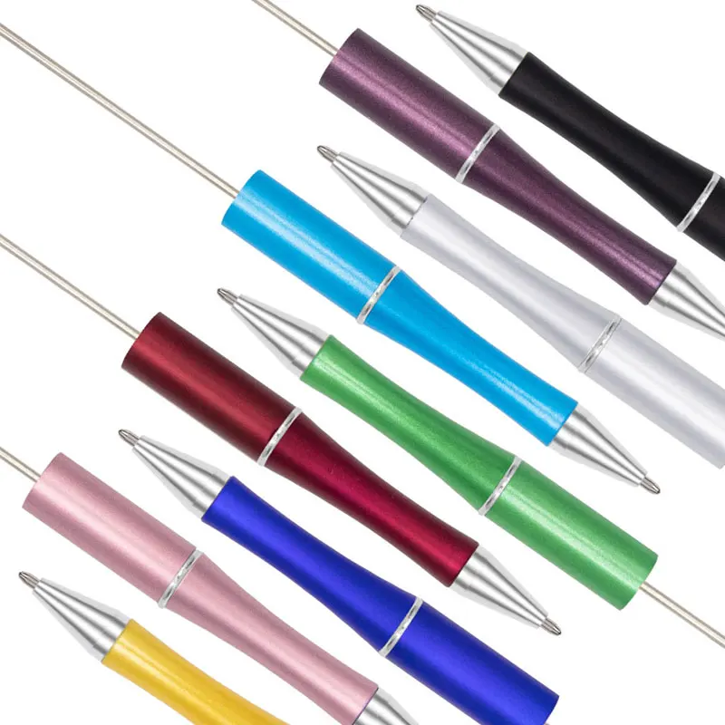 DIY Plastic Beadable Pen Bead Ballpoint Pen Gift for Kids Personalized Ball Pens Signature Pen