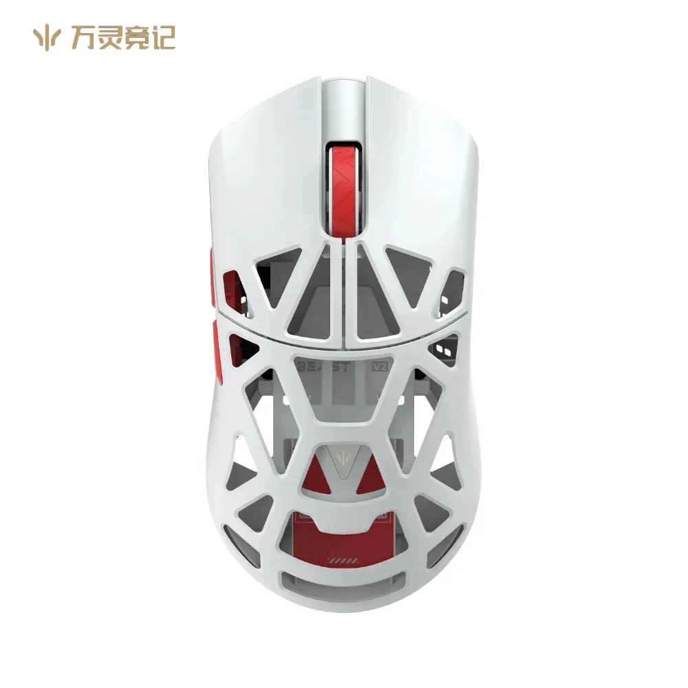 Wlmouse Beast V2 Wireless Gaming Mouse PAW3955 HS 8K Polling Rate Magnesium-Lithium Alloy Lightweight Ergonomic Screen Receiver