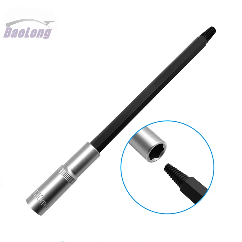 8/10MM Hexagonal Reverse Thread Tap Spark Plug Broken Removal Tool for Removing Broken Spark Plugs with 10mm Socket