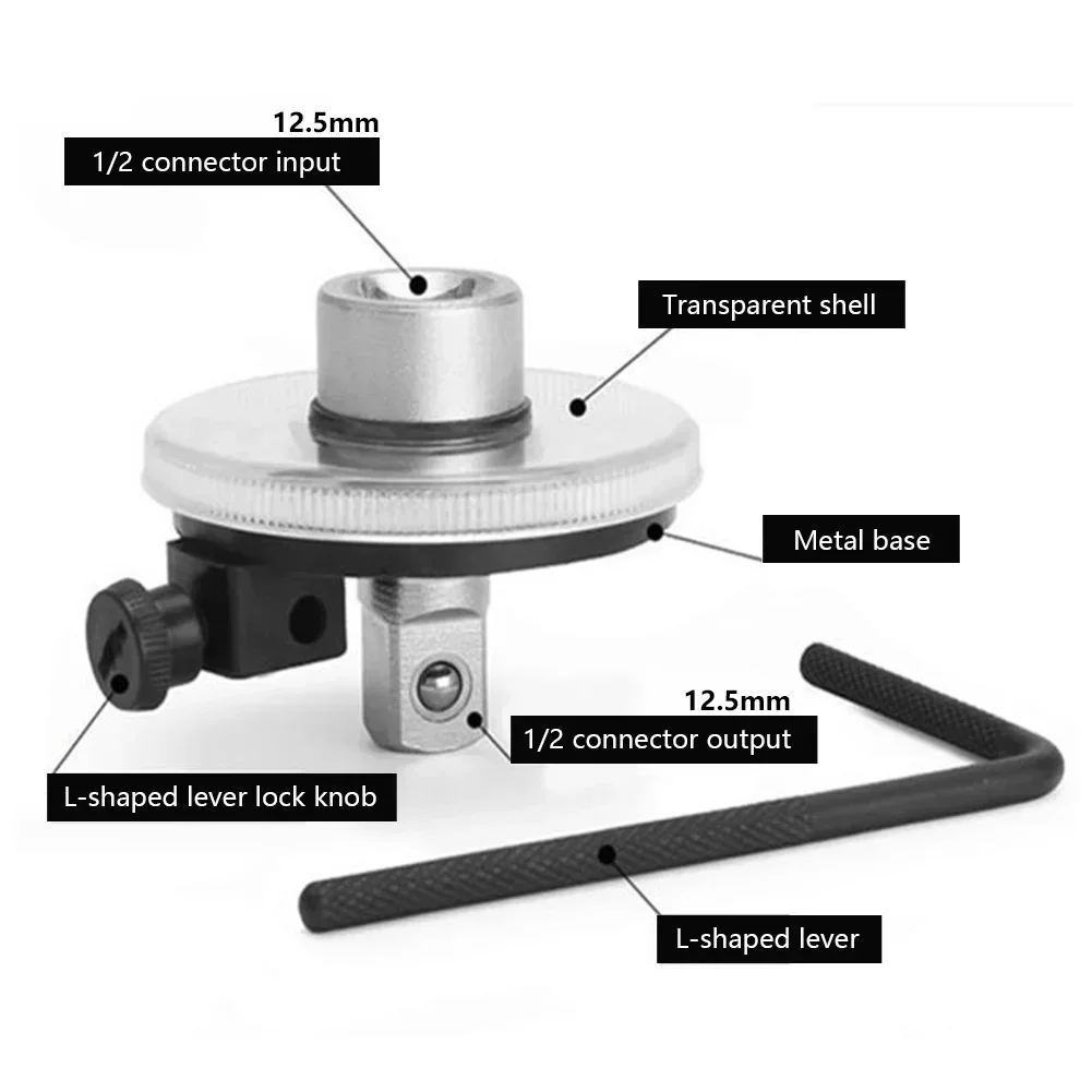 Torque Wrench Torquemeter Dial Hand Tool Automotive Tools Car Repairing Auto Service Equipment Garage Calibrated In Degrees