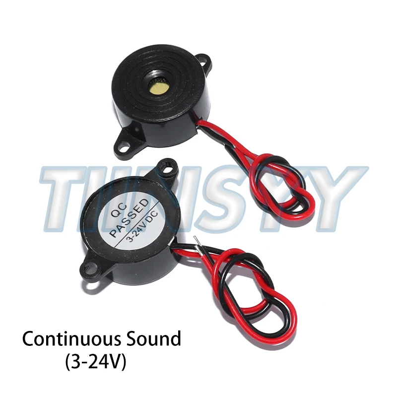 SFM-20B DC 3-24V High Decibel Buzzer Continuous Sound Buzzer 2312 Active Piezo Buzzers, for Arduino Car
