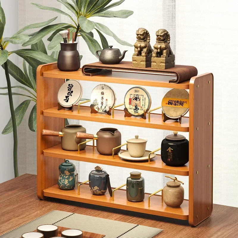 Exquisite Minimalist Household GoodsDesktop Cup Holder, Bogu Holder, Tea Room, Tea Set Placement Shelf
