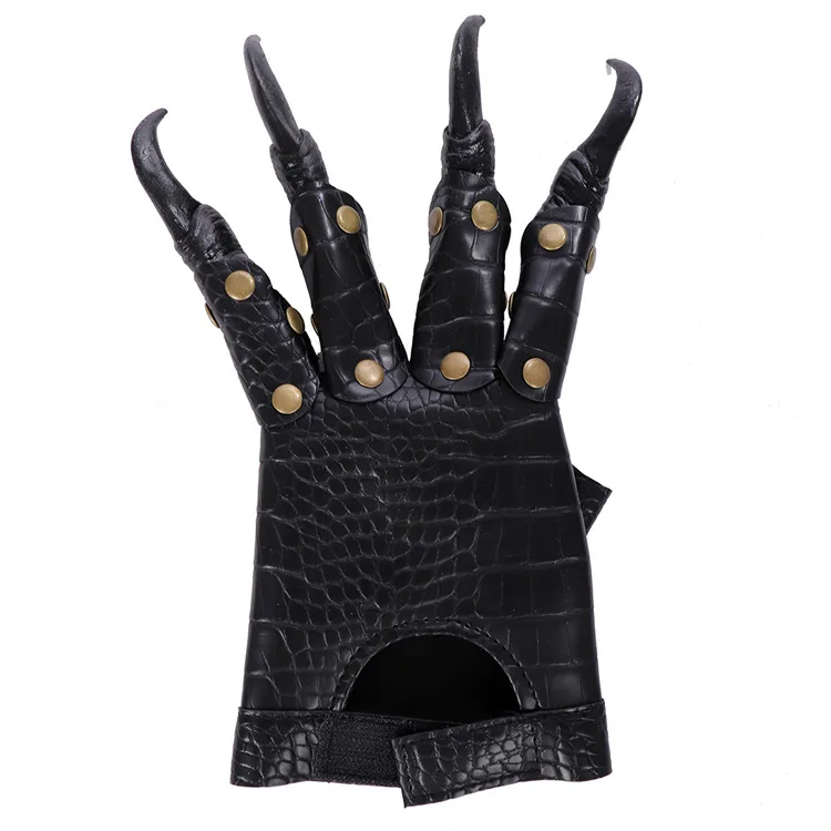 Halloween Cosplay Dragon Claw Gloves Novelty Party Prop Dragon Paw Handwear for Theme Masquerade Stage Performance Dress Up